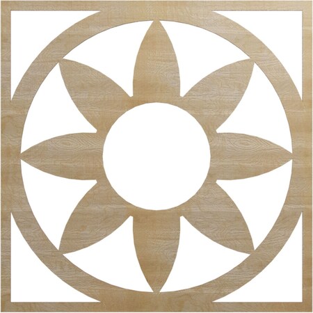 Ekena Millwork Blume Wood Fretwork Pierced Ceiling Medallion, Hickory, 40"OD x 13 7/8"ID x 1/4"T CMWP40X40X0250BLHI